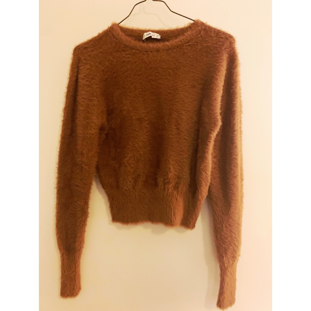 Zara Knit Fuzzy Sweater